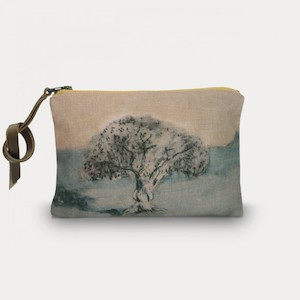 Soft furnishing: Maison Levy Velvet Zip Purse - El Olivo (available to order)