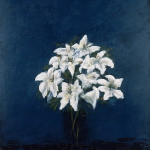 Maison Levy Take Home Art - Fleurs Blues (size 150x130cm) Available to Order