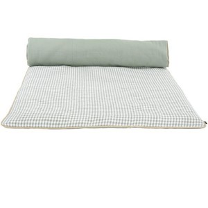 French Linen Sofa Mattress in Piana Sage - washable