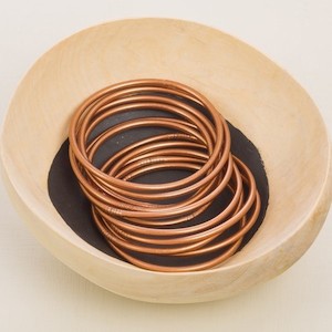 Soft furnishing: Temple Bangle - Thin Copper