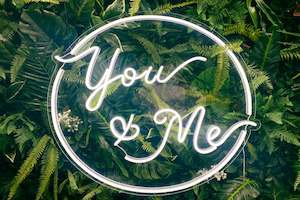 "You & Me" Neon Sign