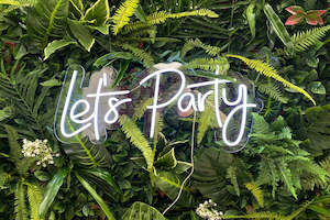 "Lets Party" Neon Sign