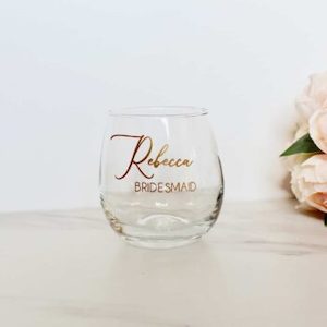 Etched – Vertical Wedding Glasses