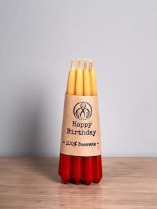 Birthday Candles Set - Red, Orange & Yellow