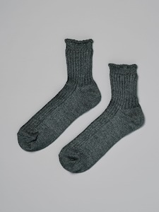 Praha Linen Ribbed Socks – Beach Plants