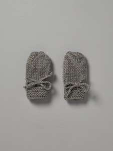 Hand Knitted Mittens  - Mushroom