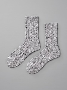 Non-store-based: Japanese Slub Rib Socks – Grey