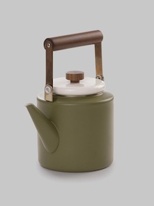 Enamel Two-Tone Kettle - Olive Drab