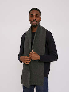 Recycled Wool Scarf – Charcoal Melange