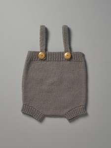 Non-store-based: Hand Knitted Rompers - Mushroom