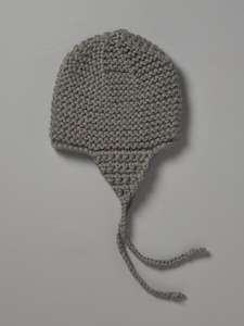 Non-store-based: Hand Knitted Chunky Knit Hat - Mushroom