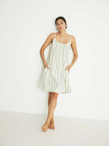 Non-store-based: Evie Slip - Pear Stripe