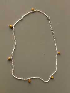 Kōwhai Seed Pearl Necklace