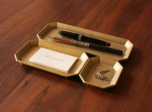 Non-store-based: Stationery Tray – Solid Brass