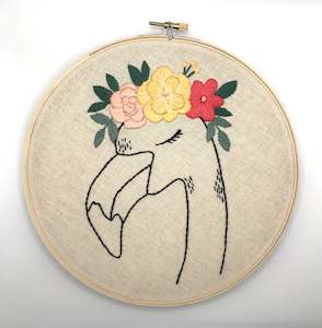 WO Flamingo Embroidery