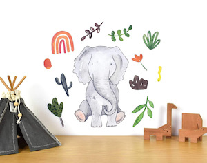 Creative art: 'Elephant in the Jungle' Wall Decal