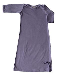 Merino Baby Gown - Violet