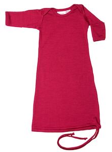 Creative art: Merino Baby Gown - Raspberry