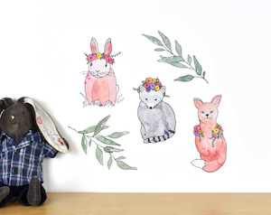 'Woodland Animals' Wall Decal