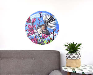 Creative art: Fantail & Harakeke Dot Decal