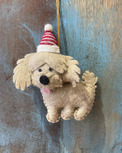 Pashom Felted Christmas Decoration - Cavoodle