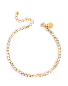 A&C Oslo Tennis Bracelet 2mm- Gold