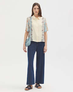 Nice Things Paloma S. Helianthus print shirt - ecru