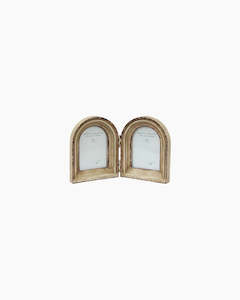 French Country Collections Beech Double Arch Photo Frame 2.5x3.5