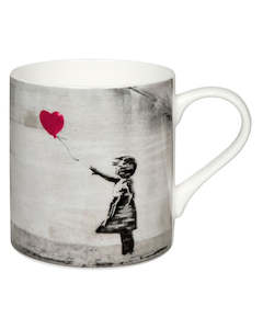 KÖNITZ Porcelain Mug- Girl with Balloon by Banksy