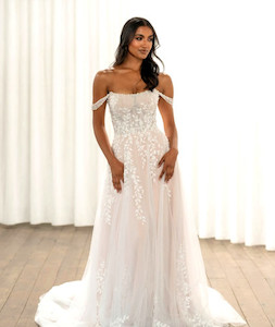 Products: Thorne ML24633 Madi Lane Strapless Beaded Lace A-Line w Madison Rose Bridal