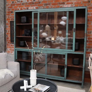 Furniture: Green Bali Cabinet