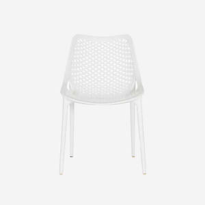 Outdoor Dining Chair - White