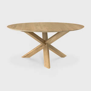 Siena Oak Circle Dining Table