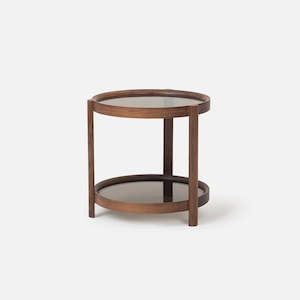 Column Side Table - Walnut