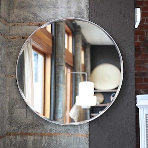 Maya Mirror - White Bevel Frame