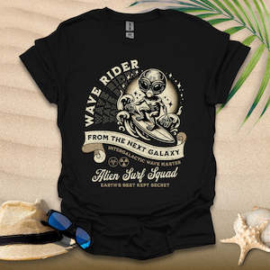 Graphic design service - for advertising: Wave Rider Galaxy Surfer T-Shirt