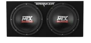 MTX Audio Terminator Dual 12" 1,000W Ported Subwoofer Enclosure - TNE212DV