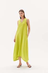 Womenswear: Tirelli - 23D3224 Easy Sleeveless Midi Dress