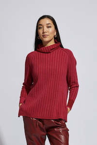 Womenswear: LD and Co - LC8185 Plaited Roll Neck Jumper