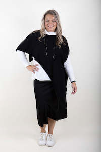 Womenswear: Visage - V5299 Merino Asymmetric Poncho