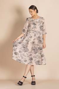 Megan Salmon - M8337 Silk Fillagree Molly Dress