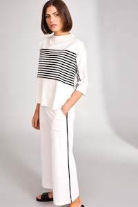 Womenswear: Peruzzi - S24205 Side Stripe Trouser