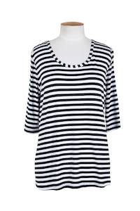 Womenswear: Cashews - C958 SS Stripe Tee