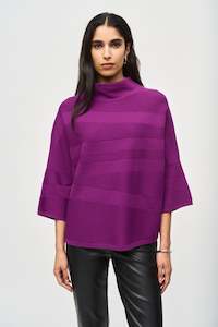 Joseph Ribkoff - 243953 Funnel Neck Box Knit