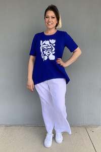 Womenswear: Cashews - TOP142/F3 Print Flare Tee with Matisse Print