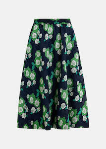 Essentiel Antwerp - Georgette Floral Jacquard Midi Skirt