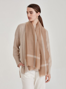 Womenswear: Caroline Sills - Check Pashmina