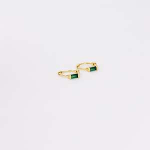 Mé The Label - Emerald Mini Hoops