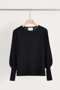 Womenswear: Aleger Cashmere - N.33 Cashmere Blend Bell Sleeve Crew