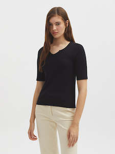 Nice Things Paloma - Ribbed Cotton Tee